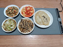 記心寶暖菜板兒童鎖恒保溫板加熱墊家用餐桌墊加熱神器收納智能多功能加熱桌墊大尺寸柔性可卷 深灰色-方形桌精選【暖10個(gè)菜】 100*38cm 曬單實(shí)拍圖