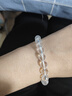 飛鵝 東海天然白水晶手鏈男女款 切面刻面單圈手串飾品禮物 凈化 5A級刻面白水晶8MM 曬單實(shí)拍圖