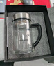 希諾（HEENOOR）雙層玻璃杯帶把手高檔泡茶杯子男家用辦公透明水杯XN-9321 435mL 曬單實(shí)拍圖