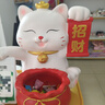 赟婭招財貓擺件收款碼藍牙播放前臺收銀裝飾品送朋友新店開(kāi)業(yè)大吉禮物 福袋招財貓收款擺件 曬單實(shí)拍圖