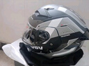 VGV揭面盔3c認證摩托車(chē)頭盔雙鏡藍牙半盔四季男女騎行機車(chē)安全帽c 機動(dòng)灰（揭）透明鏡片+外置藍牙 XL（適合58-60頭圍） 曬單實(shí)拍圖
