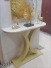 OTHER最新款玄關(guān)桌高端意式入戶(hù)正對門(mén)玄關(guān)柜家用條案輕奢進(jìn)門(mén)巖板玄關(guān) 香檳金120*35*85cm 曬單實(shí)拍圖