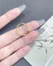 中國黃金（CHINA GOLD）黃金星空戒指女士足金幻彩波浪指環(huán)七夕情人節(jié)生日禮物送女友老婆 幻彩波浪戒指  約1.9g 曬單實(shí)拍圖
