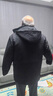 啄木鳥(niǎo)男士棉服冬季加絨加厚棉衣爸爸冬裝外套中老年人棉襖男裝衣服 黑色【內膽可拆-加絨加厚】 2XL 185【建議136斤-145斤】 曬單實(shí)拍圖
