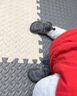 迪卡儂寶寶棉鞋嬰兒加絨學(xué)步鞋軟底幼兒園室內鞋灰色加絨款22-1687853 曬單實(shí)拍圖