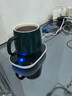 陶瓷杯保溫杯墊電熱杯墊水杯恒溫加熱器恒溫暖杯器辦公室茶座暖奶器保溫底座生日禮物女 時尚綠禮盒裝【杯墊+帶蓋大肚杯+勺子】 暖暖杯套裝 曬單實拍圖