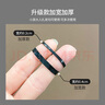 優(yōu)家UPLUS高彈力一次性黑頭繩【加寬加厚500根】小皮筋扎頭發(fā)發(fā)繩發(fā)圈 曬單實(shí)拍圖