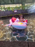OUZEY沖浪板浮排兒童充氣滑水板游泳圈水上玩具漂浮氣墊裝備男女童戲水 粉色兒童沖浪板（建議3-16歲） 【升級加厚PVC材質(zhì)】配打氣筒 曬單實(shí)拍圖