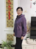 俞兆林（YUZHAOLIN）媽媽裝外套春秋洋氣大碼2025新款中老年女裝奶奶秋冬加絨夾克上衣 紫色 XL  （推薦105斤以下） 曬單實(shí)拍圖