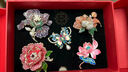 京禮京達花朵胸針高檔女輕奢大氣胸花高級感別針配飾生日禮物女生送女友 國色芳華胸針套裝【贈禮盒】 曬單實(shí)拍圖