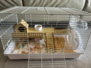 越瑞澤倉鼠籠子金絲熊籠子超大豪華別墅跑輪倉鼠窩夏天小倉鼠玩具用品 白色豪華款3件套【47*30*30cm】 【升級加密間距-耐啃咬防偷溜】 曬單實(shí)拍圖