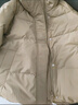 雪中飛短款羽絨服女時(shí)尚小個(gè)子休閑百搭舒適立領(lǐng)加厚保暖外套卡其色  L 曬單實(shí)拍圖