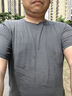 京東京造夏季男士運動(dòng)短袖跑步健身有氧防汗臭速干羊毛T恤 深灰色 XL 曬單實(shí)拍圖