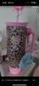 野獸派家居（tbh）三麗鷗HelloKitty巨無霸保溫杯吸管隨行杯不銹鋼保冷水杯七夕禮物 巨無霸保溫杯 經(jīng)典豹紋 1200ml (含mini收納包掛件) 曬單實拍圖