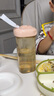 HEGEN海格恩吸管杯兒童水杯學飲杯奶瓶1-3-6歲直飲吸管嬰兒寶寶牛奶杯 【健康坐姿】 330ml 吸管杯-天使粉 曬單實拍圖