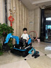 EZF兒童挖掘機工程車(chē)可坐人周歲禮物挖土機挖機玩具車(chē)寶寶生日禮物 藍色 高配超威大電瓶24v+皮座 曬單實(shí)拍圖