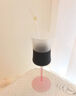九土手工磨砂糖果色高腳玻璃杯簡(jiǎn)約創(chuàng  )意復古紅酒杯果汁杯白蘭地酒杯子 粉色【款式三】 曬單實(shí)拍圖