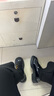 RXXBFB厚底樂(lè )福鞋女2025秋冬季新款百搭日系jk制服單鞋配裙子軟底小皮鞋 黑色亮光 38 (240mm) 曬單實(shí)拍圖