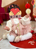 G.DUCKKIDS小黃鴨童裝女童套裝春秋季新款女寶寶周歲禮服兒童公主裙子三件套 GQ120款 粉紅色 80 尺碼7-11月(建議寶寶75-85cm 曬單實拍圖