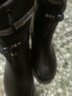 備美雨鞋男款四季通用雨靴子防水鞋防滑釣魚(yú)專(zhuān)用外賣(mài)騎手騎行勞保膠鞋 黑色束口+防滑鞋底+鞋墊 41【腳長(cháng)25.5】 曬單實(shí)拍圖