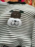 迪士尼（Disney）嬰兒衣服加絨衛(wèi)衣分體春秋新款兩件嬰幼兒洋氣套裝男女寶帥氣春裝 條紋牛牛一體絨套裝 80 曬單實(shí)拍圖