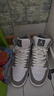 耐克NIKE七夕禮物 籃球鞋男AJ1 JORDAN1運(yùn)動(dòng)鞋 HF3216-100白/中灰43 曬單實(shí)拍圖