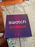 斯沃琪（Swatch）瑞士手表 潛航系列 時(shí)尚夜光透視石英腕表  開(kāi)學(xué)禮物  紅獅潛航 曬單實(shí)拍圖