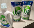 威露士la有氧洗衣液松木香4斤組合裝（瓶1L+補(bǔ)充袋裝500ml*2）除菌除螨 曬單實(shí)拍圖