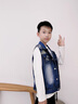 G.DUCKKIDS小黃鴨兒童牛仔馬甲男童春秋款外穿背心2025款洋氣春裝坎肩男孩子 藍色 130 建議7~8歲【120-130cm】cm 曬單實拍圖