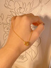 中國黃金（CHINA GOLD）黃金項鏈女士足金環(huán)環(huán)相扣項鏈生日禮物送女友老婆 【京速達】足金環(huán)環(huán)相扣項鏈約3.2g 曬單實(shí)拍圖