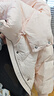 VEROMODA羽絨服女季新款90白鴨絨可拆卸連帽短款羽絨服 醉水粉色 M 曬單實(shí)拍圖