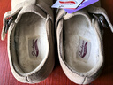 斯凱奇（SKECHERS）單鞋勃肯鞋女士2025新款秋季牛皮一腳蹬休閑鞋厚底豆豆鞋159018 曬單實(shí)拍圖