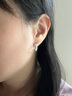 白嵐白貝耳圈925銀耳環(huán)女時尚精致小眾氣質輕奢飾品生日禮物送老婆 曬單實拍圖