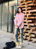 Levi's李維斯25年秋冬新款女士美式復古巴恩風(fēng)燈芯絨翻領(lǐng)休閑襯衫 粉色 M 曬單實(shí)拍圖
