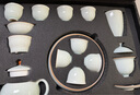 蘇氏陶瓷（SUSHI CERAMICS）汝窯卵青開(kāi)片可養(yǎng)金線三才蓋碗茶壺茶洗8茶杯大套組高檔禮盒J0693 曬單實(shí)拍圖