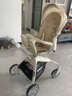 smartstroller遛娃神器嬰兒推車可坐可躺輕便折疊雙向高景觀0-6歲用寶寶溜娃車 香檳白(鋁合金車架+3D舒適透氣) 曬單實(shí)拍圖