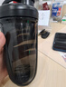 貝瑟斯搖搖杯運動健身水杯蛋白粉攪拌杯奶昔杯子代餐杯瑤瑤杯680ML黑色 曬單實拍圖