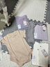 巴厘小豬新生兒嬰兒衣服a類純棉初生兒四季長袖空調(diào)服睡衣春季寶寶連體衣 風(fēng)信紫   100cm 曬單實拍圖