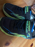Skechers斯凱奇男童熒光閃燈鞋童鞋透氣跑步運動(dòng)鞋撞色大童跑鞋400103L 曬單實(shí)拍圖
