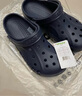 卡駱馳（CROCS）洞洞鞋貝雅男鞋女鞋輕便耐磨一腳蹬拖鞋休閑鞋|10126 黑色-001 45 (290mm) 曬單實(shí)拍圖