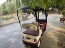 安路騎 ON ROAD RIDING新款國標帶棚電動(dòng)三輪車(chē)家用接送孩子電瓶車(chē)老年人休閑代步三輪車(chē) 國標帶棚72伏/1200瓦/超威23安黑金130里 曬單實(shí)拍圖