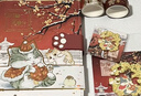 覓芯北京故宮文創(chuàng  )紀念品冰箱貼宮廷貓中國風(fēng)伴手禮手賬本禮盒套裝12歲女孩生日禮物小學(xué)生教師節禮物 挽秋【手賬本+冰箱貼+徽章+膠帶+香檳金星星筆】 曬單實(shí)拍圖