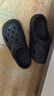 名創(chuàng)優(yōu)品（MINISO）洞洞鞋男士夏季外穿防滑厚底eva踩屎感涼鞋防臭海邊沙灘包頭拖鞋 曬單實拍圖