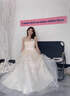 薇戀夢(mèng)嵐一字肩法式輕婚紗禮服2025新款主紗質(zhì)感長(cháng)袖新娘小個(gè)子出門(mén)紗 白色齊地款(單婚紗無(wú)配飾) L 體重110斤左右 曬單實(shí)拍圖