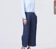 無(wú)印良品（MUJI）女式棉漢麻牛仔寬版褲女款褲子長(zhǎng)褲25年夏季女裝丹寧回潮BE1X0A5S 深藏青色 L （165/70A） 曬單實(shí)拍圖