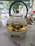 希格鯊日式創(chuàng  )意蠟燭加熱陶瓷底座溫茶爐保溫耐熱玻璃煮茶器水果茶壺套裝 透明《半月》提梁壺+南瓜蠟燭臺 【圖上可見(jiàn)】 曬單實(shí)拍圖