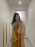 重回漢唐長(cháng)安渡原創(chuàng  )唐制齊胸破裙套裝國風(fēng)漢服女款春夏 上淺黃下橘黃齊胸套裝/現貨 S 155 曬單實(shí)拍圖