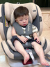 貝倍適（BAYBETSS）兒童安全座椅汽車用0-4-12歲寶寶360度旋轉(zhuǎn)嬰兒車載坐椅ISOFIX 米灰色【遮陽棚+上拉帶+側(cè)保護(hù)】 曬單實(shí)拍圖