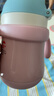 FGA富光兒童保溫杯寶寶幼兒園吸管鴨嘴學(xué)飲杯316L不銹鋼喝水壺杯子粉 曬單實(shí)拍圖