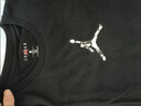 Jordan耐克AJ童裝男女童短袖t恤 Nike夏季兒童后背印花短T上衣 正黑色 曬單實(shí)拍圖